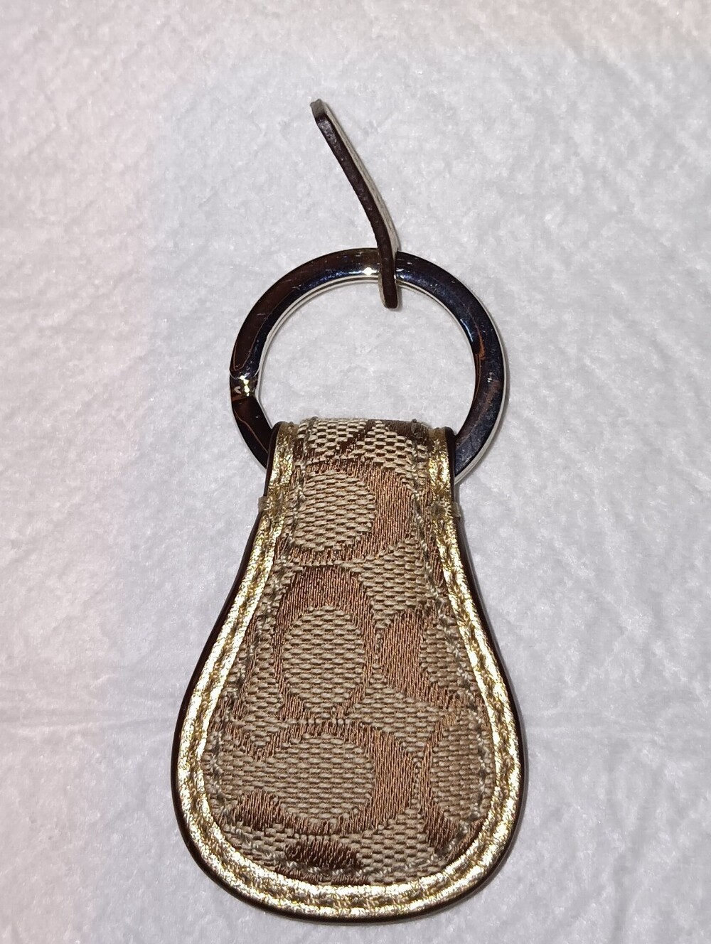Coach Monogram Canvas Keychain